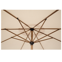 Natural - Beige Outdoor Parasol 3M W-Tilt