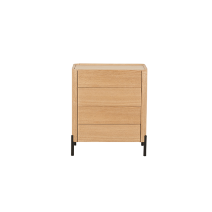 Chest of 4 Drawers – Black Veneer