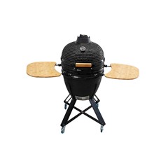 Kamado BBQ 21 Inch with Side Tables - Black
