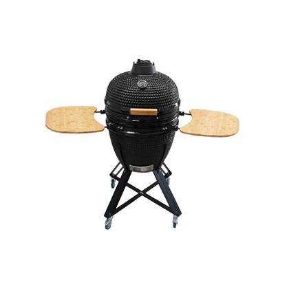 Kamado BBQ 21 Inch with Side Tables - Black