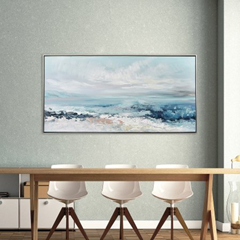 View of the Sea Acrylic Paint Blue 72x142.5