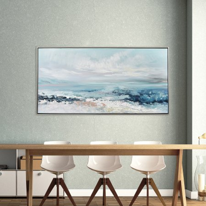 View of the Sea Acrylic Paint Blue 72x142.5