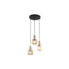 Sophia Cognac Hanging Lamp – Cognac & Black