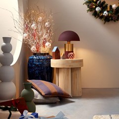 Table Lamp H40 - Burgundy