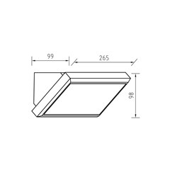 Outdoor Wall Light White 1xE27
