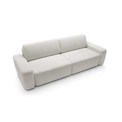 3-Seater Sofa Bed – White
