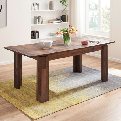 Old Wood Table Extendable - 160-200 x 77 x 90cm