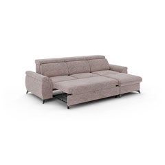 Sofa RH with Adjustable Headrests & Storage -  Grey