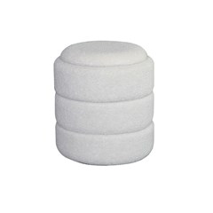 Storage Pouf in Ottoman Chubby Bucle