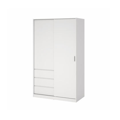 Naia Wardrobe With 1 Sliding Door 3 Drawers