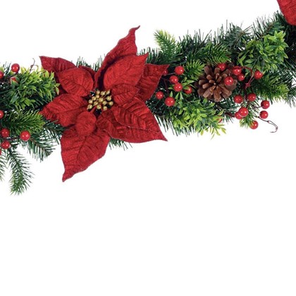 Boa Classical Poinsettia Red 180cm