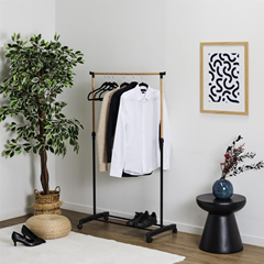 Wood Effect Clothes Rack