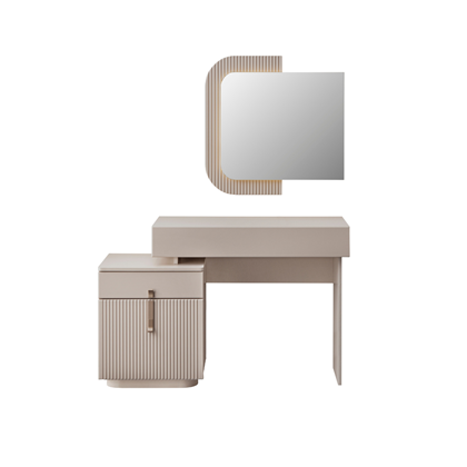 Dresser with Mirror – Sand Beige