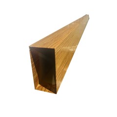 Outdoor Aluminum Tube - Light Walnut