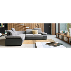 Cor Sofabed with Chaise Left – Dark Grey