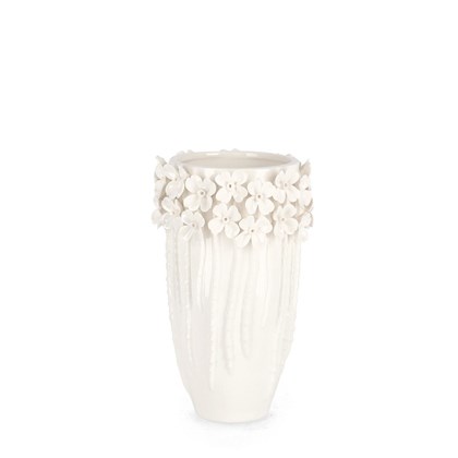 Decorative Vase Treasure White H22