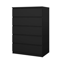 Black Naia Chest 5 drawers