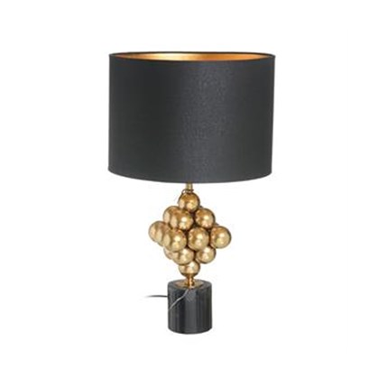 Table Lamp Gold Black Metal