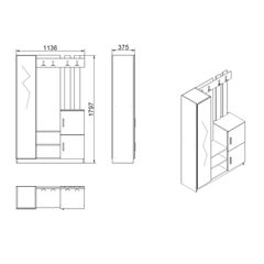 Modern Nature Coat Stand Cloakroom