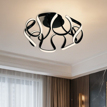 Led Ceiling Fixture 230V 3K 4K 6K - Black
