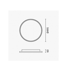 LED Ceiling Light 78W – White & Black