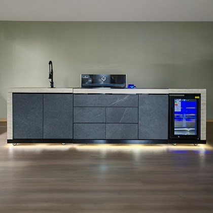 High-End Outdoor Kitchen - Grey