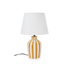 Falyn Lines Table Lamp – Yellow