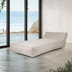 Inflatable Lounger 160x82x50cm Grey