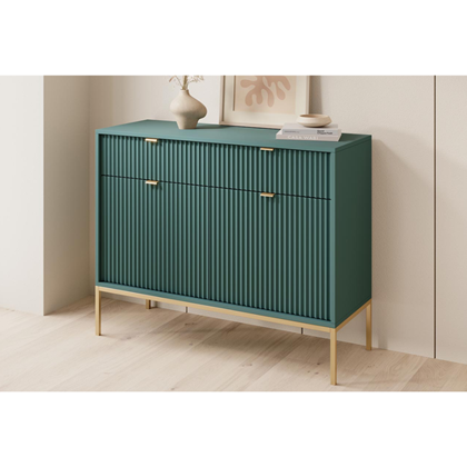 Sideboard 2 Doors 2 Drawers - Green