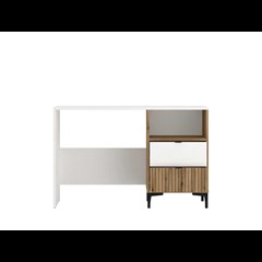 Desk 2 Drawers – White & Oak