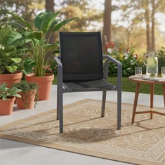 Armchair – Dark Grey & Black