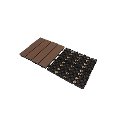 Outdoor WPC Tiles 30x30x2.1 cm – Rosewood
