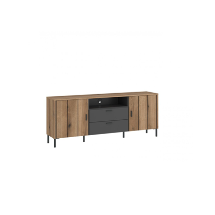 Chest of Drawers RTV2D2S – Natural Oak & Anthracite