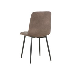 Dining Chair Pu Leather Dark Brown