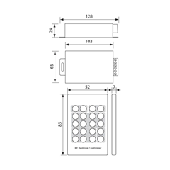 RGB RF LED controller