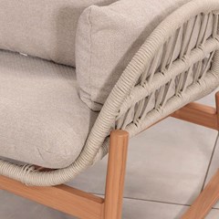 Outdoor Rocking Chair - Taupe and Beige