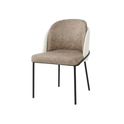 Dining Chair Brown and White