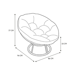 Cancun Chair Cushion White