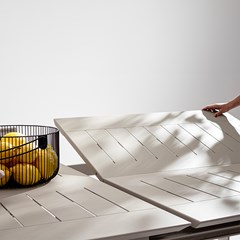 Extendable Table  in Taupe 200-300x110cm