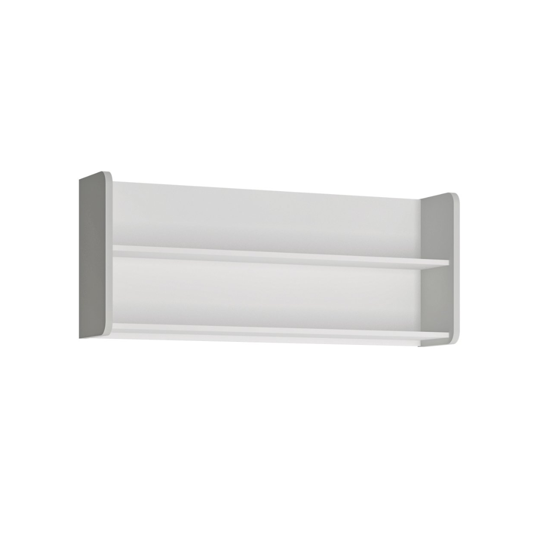 Two-Tier Hanging Shelf – Cool Grey & White Alpin