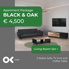 Apartment Package Set - Black & Oak