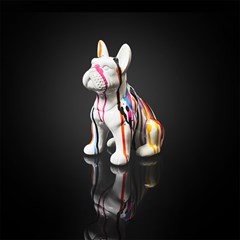 Decorative Multicolor Bulldog 20cm Ceramic A1-M6