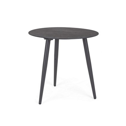 Dark Grey Side Table 48x50cm