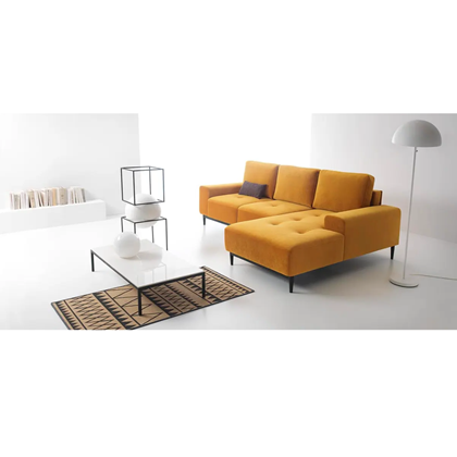 Corn Sofabed with Chaise Right – Yellow
