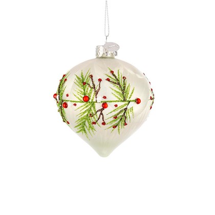 Branch White Ornament