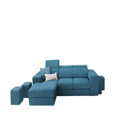 Sofa Bed 2-Seater With Chaise Lounge Left 00293-R11