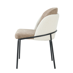 Dining Chair Brown and White