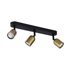 Black & Gold Triple Spotlight