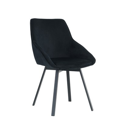 Dining Chair Velvet - Black