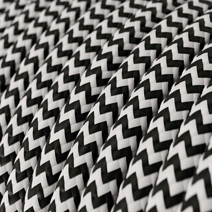 Electric Cable Covered by Fabric Zigzag